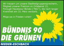 BÜNDNIS 90/DIE GRÜNEN, Nieder-Eschbach